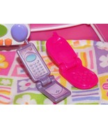 Barbie Cell phone Pair purple &amp; magenta fits Fisher Pric loving family d... - £8.62 GBP
