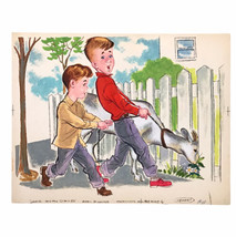 Vintage 1960s Original Illustration Art Josie And The Daisies Kemart Sto... - £29.24 GBP