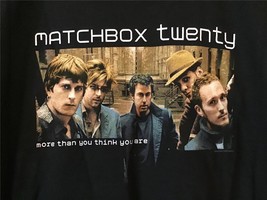 Tour Shirt Matchbox Twenty You&#39;re Not Who You Think You Are ADULT Medium Black - £15.02 GBP