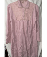 Vintage Nightgown Made In Italy Yenere Brand Dusty Pink Nsv - $553.42 MXN