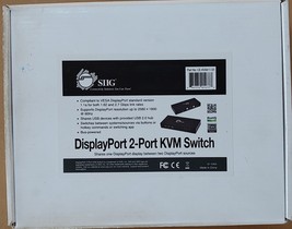 SIIG DisplayPort 2-Port KVM Switch 2 x 1 USB 02-1530A - $846.75 MXN