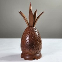 MCM Vintage Wooden Pineapple Hors D’oeuvre Appetizer Toothpick Server Ti... - $30.00