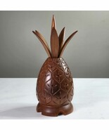 MCM Vintage Wooden Pineapple Hors D’oeuvre Appetizer Toothpick Server Ti... - $570.20 MXN