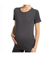 Z by Zella Welina Short Sleeve Maternity T-Shirt Heather Gray Size XS NEW - $15.00