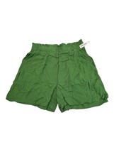 GoodThreads Women M Paper Bag Elastic Waist Shorts Viscose - $10.57