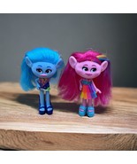 Dreamworks Trolls World Tour Glam 7&quot; Doll Lot Of 2 * pre-Owned* - $12.09