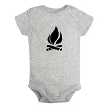 Nature Bonfire Pattern Rompers For Baby Infant Jumpsuits Newborn Babies Bodysuit - £8.34 GBP