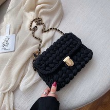 Fashion Cotton Woven Women&#39;s  Bag Crochet Hand-woven Women Messenger Bag Chain W - £149.24 GBP