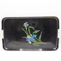 Lacquer Ware Drink Tray Bar Ware Black Gold 18-3/4”x11” Japan Lacquered - $19.79