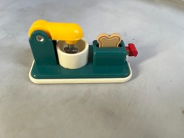 Fisher Price Loving Family Dollhouse Stand Kitchen Mixer Bread Toaster Food Euc - £9.28 GBP