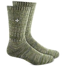 Sun + Stone Men&#39;s Marled Boot Socks, GREEN MARL, SOCK SZ 10-13 - £4.74 GBP
