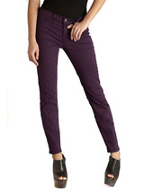 J BRAND Womens Trousers Mile Skinny Fit Purple Size 25W 811K120 - £62.37 GBP