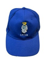 LECOM Employee Hat Cap Blue Embroidered Strap Back Bear Doctor Physician Blue - £9.73 GBP