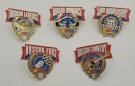 Vintage Nascar Legends Fans Country 50th Anniversary Lapel Hat Pin Lot of 5  - £27.09 GBP