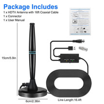 320 Miles Digital TV Antenna, Indoor HDTV Amplified Signal Booster 4K HD... - $8.99