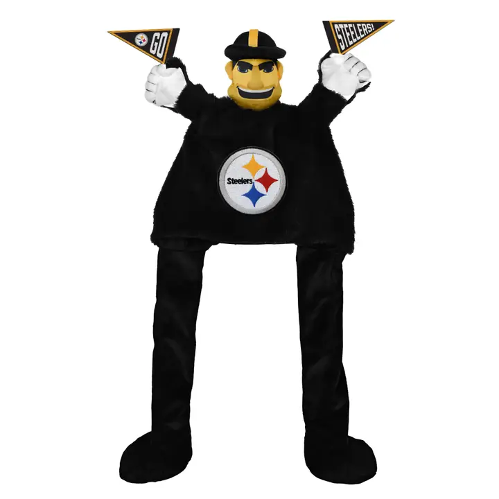 Pittsburgh Steelers NFL Mascot Steeley McBeam Cheering Sidekick Hat - $39.68 CAD