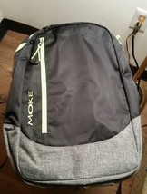 Black/Green Moke Laptop Backpack w/Three Zipper Compartments New with Tags - $15.33
