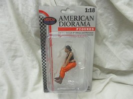 HipHop Girls Figure 4 Orange Black American Diorama 1:18 Female Lady 4&quot; ... - $28.00