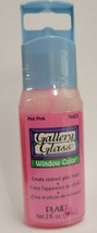 Gallery Stained Glass Window Color Plaid 2 Oz Paint Sealed 16423 Hot Pink - $24.75