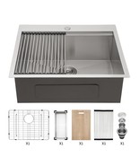 25&quot; Drop-in Kitchen Sink: Stainless Steel - $419.59 CAD