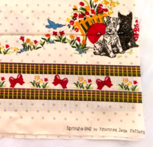 New Fat Quarter Sring-a-ling by American Jane Pattern Puppies Flowers &amp; Bows Sew - £7.42 GBP