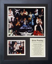 11X14-Inch Elvis Presley Framed Photo Collage, &quot;Legends Never Die&quot; (16182U). - £41.45 GBP