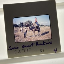 35mm Slide Woman On Camel Istanbul Turkey 1973 Tourist - £9.90 GBP