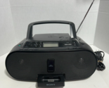 Sony ZS-S2iP CD Player AM-FM Radio iPod Dock Boombox CDR RW Playback, Black - $39.95