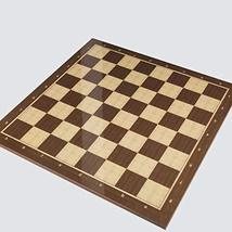 LaModaHome Star Mega Size Wallnut Wooden Unscratchable Polished Chess Board for  - $65.29