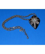 Jewelry-SKU#x142/Chico&#39;s Style Fashion Black Enamel &amp; Silver Twisted Nec... - €25,84 EUR