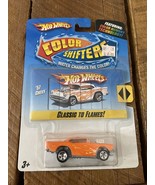 2009 Hot Wheels Color Shifters Classic To Flames Orange &#39;57 Chevy NOC 19... - $229.42 MXN