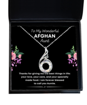 Afghan Aunt Necklace Gifts - To My Wonderful Aunt - Phoenix Pendant Jewelry  - £39.27 GBP
