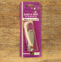 NOS South Bend Kast-A-Way 3/4oz KBT-34CHWT Casting Spoon Fur Fishing Lure - $14.00