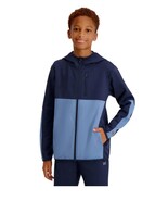 Russell Boys Girls Hoodie Navy Blue Full-Zip Pockets Long Sleeves Active - $742.27 MXN