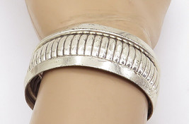 POST BELL TRADING 925 Sterling Silver - Vintage Fluted Cuff Bracelet - BT3199 - £106.70 GBP