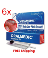 ( Pack of 6 ) Oralmedic Mouth Ulcer Gel 1 Treatment Fast Pain Relief Mad... - $49.40