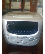 Magnavox cd player alarm clock radio missing battery cover - $61.28 CAD