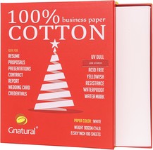 100% Cotton Business Paper, 8.5 X 11 Inch 24Lb Inkjet Laser Printing Paper, - $37.99