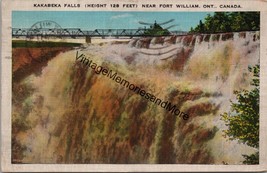 Kakabeka Falls near Fort William Ontario Canada Postcard PC215 - £3.89 GBP