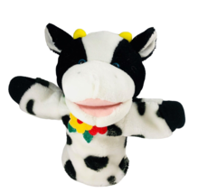 Vintage 1995 Cow Plush Hand Puppet by Kids II 11&quot; Sound does not work - $16.14