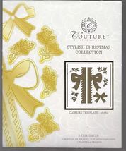 Couture. Stylish Christmas Collection Closure Template 18582 Die Set - $10.84 CAD