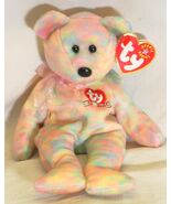 Ty Beanie Baby Celebrate Bear Beanbag Plush Toy Swing &amp; Tush Tags o - $9.89
