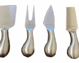 Brandani Inox Silver Stainless Steel 4 Pc Cheese Knife Spread Charcuteri... - $15.74