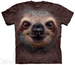 New Big Sloth Face T Shirt - £15.73 GBP