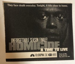 Homicide TV Guide Print Ad Andre Braugher TPA10 - £4.64 GBP