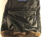 JanSport Backpack Vintage Black 19&quot;  Suede Leather Bottom - $32.66