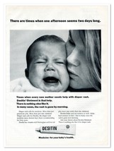 Desitin Ointment Baby&#39;s Diaper Rash Medicine Vintage 1968 Full-Page Maga... - $180.80 MXN
