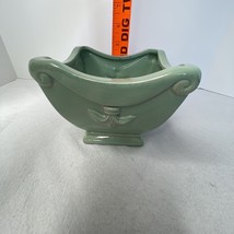 Ceramic Light Green Square Planter 4 1/2” Tall 5 1/2”Wide - £9.46 GBP