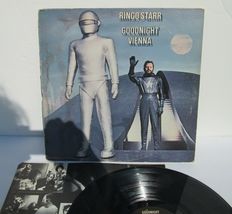 Ringo Starr 1974 Apple LP Goodnight Vienna John Lennon Elton John Vintage Vinyl - £5.60 GBP