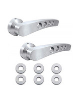 Ford Truck Interior Inside Brushed Aluminum Billet Door Handles Pair 2 - £44.71 GBP